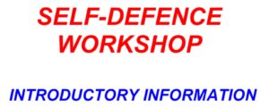 Self defence workshop