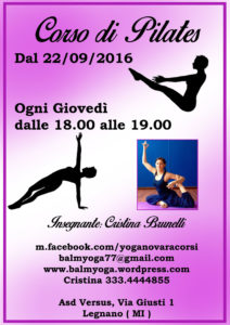 DAL 22 SETTEMBRE A LEGNANO ARRIVA ANCHE IL PILATES