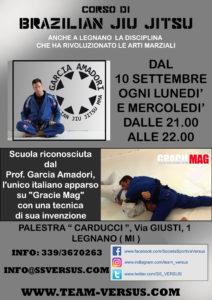 RIPARTE IL CORSO DI BRAZILIAN JIU JITSU A LEGNANO