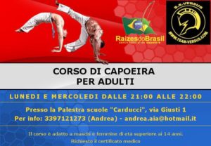 ALLA VERSUS DI LEGNANO ARRIVA LA CAPOEIRA