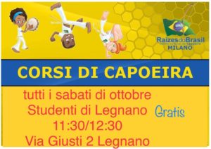 DAL 6 OTTOBRE CAPOEIRA PER BAMBINI A LEGNANO